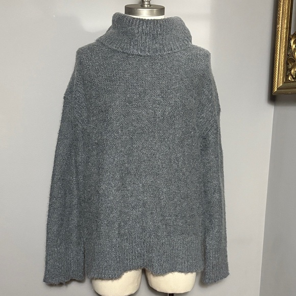 Banana Republic Small Angora Wool Blend Cowl Sweater - Picture 1 of 4